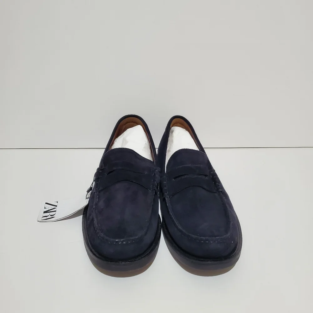 ❌️SOLD❌️ZARA SUEDE PENNY LOAFERS SIZE 10 - Picture 9 of 11